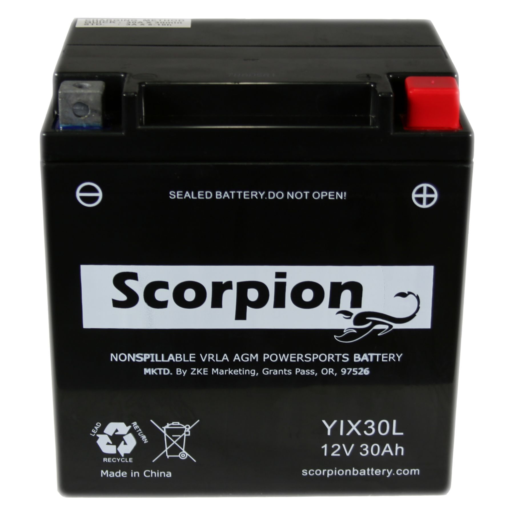 Yix30l Battery Scorpion 12 Volt Motorcycle Batteries