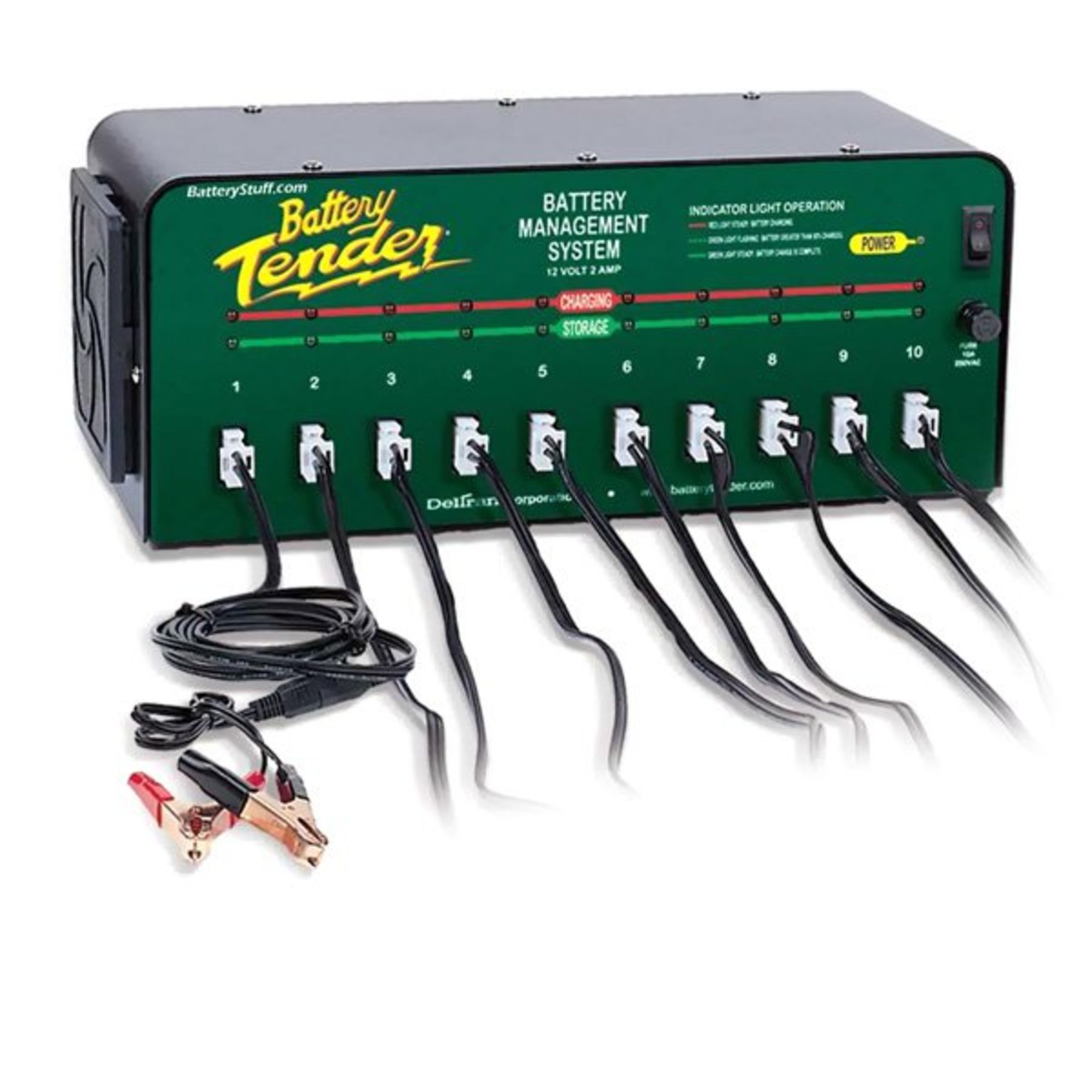 Battery Tender | Deltran 10 Bank 12v Battery Tender Charger