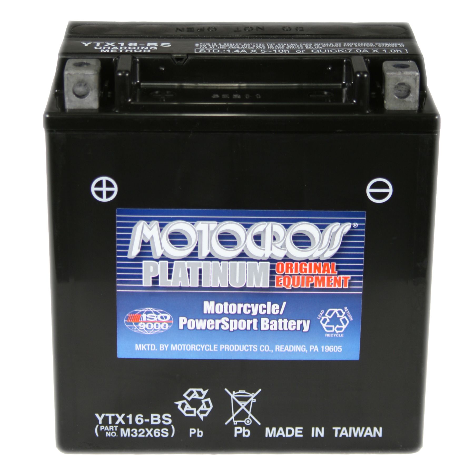 YTX16BS Battery Yuasa Motocross 12 Volt Motorcycle Batteries