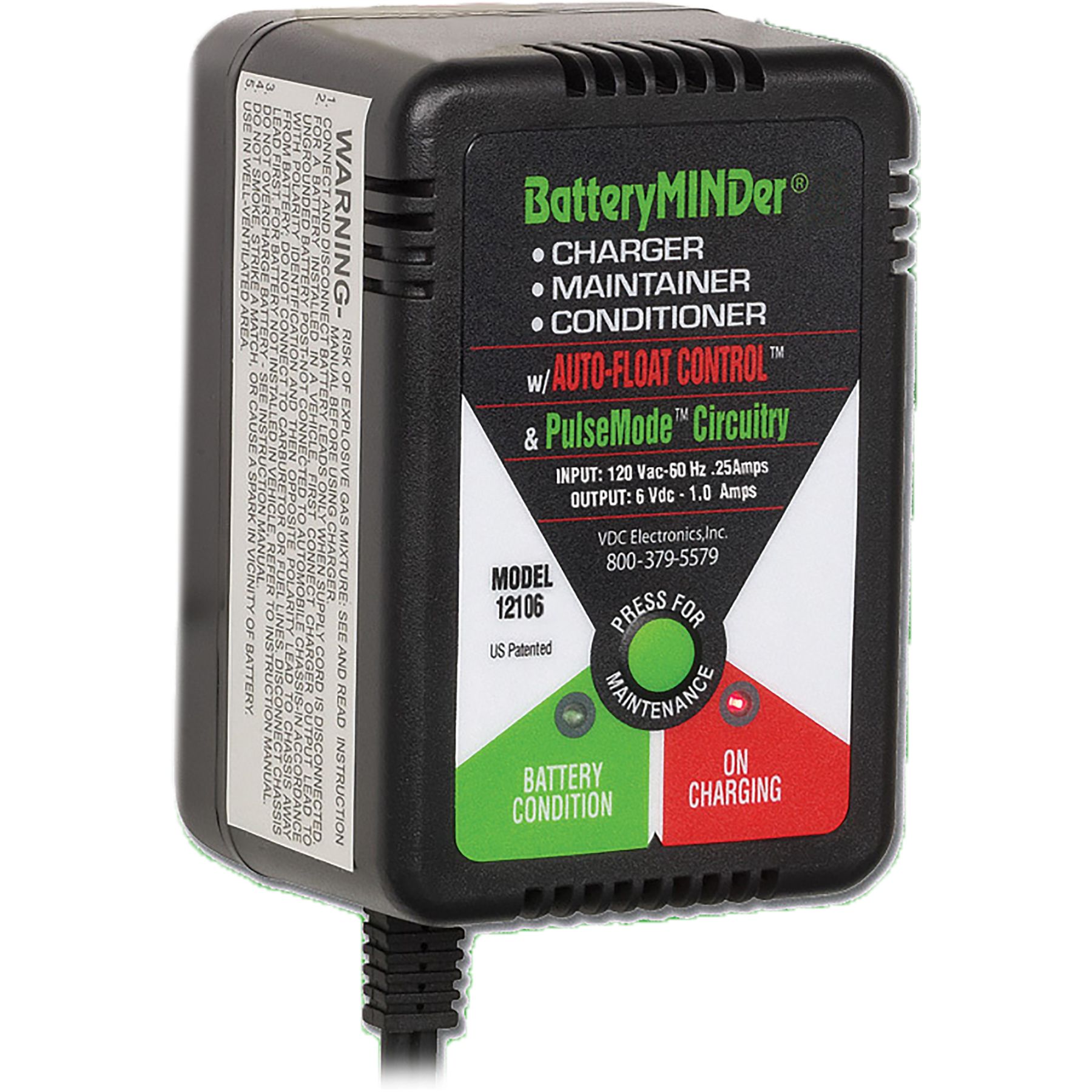 12106 BatteryMINDer 6v 1 Amp Desulfating Charger