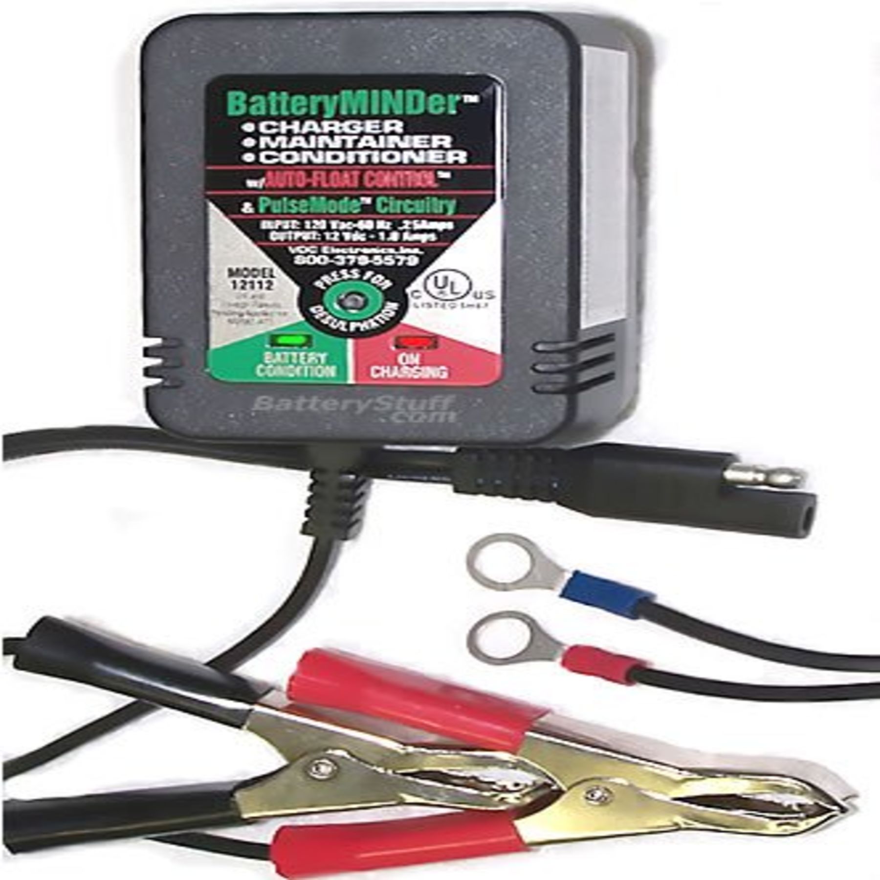 Battery MINDer 6 Volt 1.3 Amp Battery Charger, Maintainer, & Conditioner.