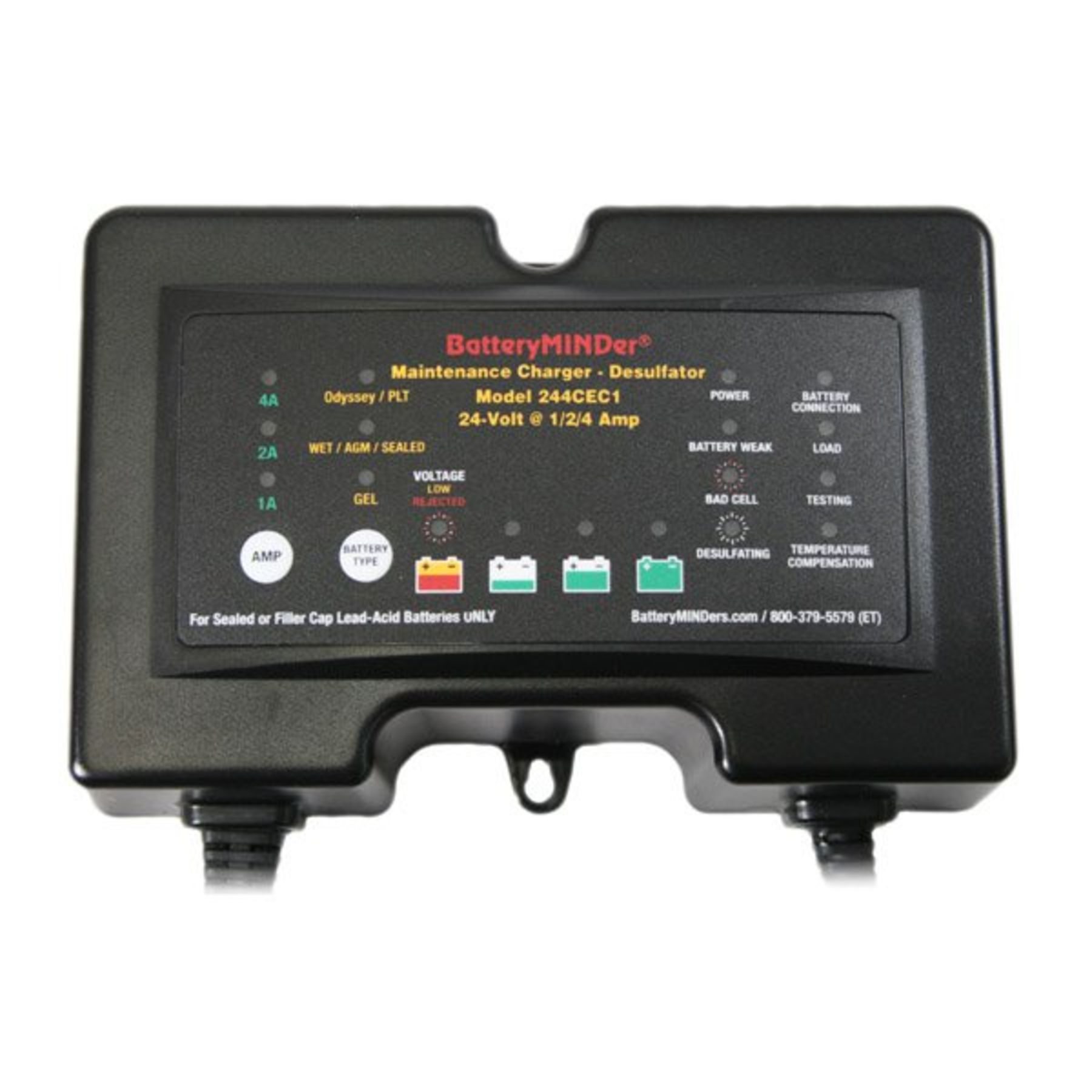 244CEC1 BatteryMINDer 24V 1/2/4 AMP Charger / Maintainer / Desulfator
