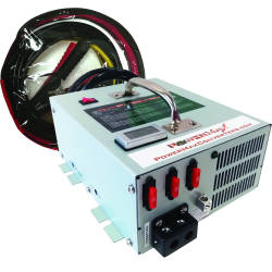 PowerMax 12v 75安培充电器转换器电源，带鳄鱼钳