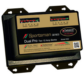 Dual Pro SS2 | Sportsman Series 20-Amp 2-Bank (2) 12v 10A Banks Marine Charger by Pro Charging Systems