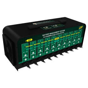Battery Tender 021-0134-DL-WH | 6v 12v 4 Amp 10-Bank Shop Smart Charger by Deltran