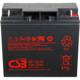 CSB Battery 12v 17 AH Deep Cycle Sealed Lead Acid AGM Battery