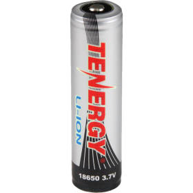 Tenergy Li-ion 18650 3.7v 2600 mAh Button Top Rechargeable Battery w/ PCB
