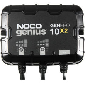 NOCO Genius GENPRO10X2 | 12v 20 Amp 2-Bank Waterproof Marine On-Board Battery Charger
