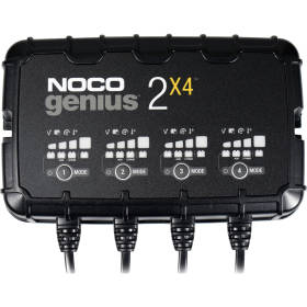 NOCO GENIUS2X4 | Genius 6v 12v 8-Amp 4-Bank Battery Charger and Battery Maintainer