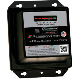 Dual Pro PS1AUTO | Professional Series 15 Amp AutoProfile Lithium/AGM Marine Charger