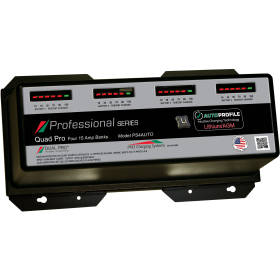 Dual Pro PS4AUTO | Professional Series 60-Amp 4-Bank (4) 12v 15A Banks Lithium/AGM Marine Charger