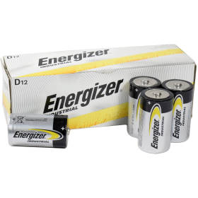 Energizer D Industrial Alkaline Battery 12-Pack