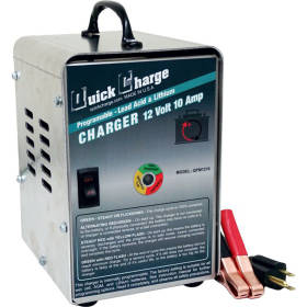 Quick Charge QPM1210: 12v 10 Amp 3-Stage QPM Mini Series Charger