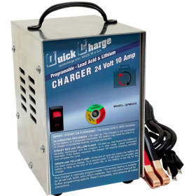 Quick Charge QPM2410: 24v 10 Amp 3-Stage QPM Mini Series Charger