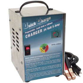 Quick Charge QPM245: 24v 5 Amp 3-Stage QPM Mini Series Charger
