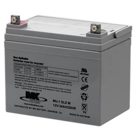 MK Battery 12v 35 AH Deep Cycle Sealed AGM Mobility Wheelchair Battery