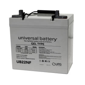 Universal 12v 55 AH Deep Cycle Sealed Gel Battery UB22NF-47605