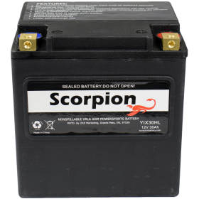 Scorpion YIX30HL Harley Davidson HVT-2 Motorcycle Battery - 12v 450 CCA Sealed AGM