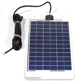 Power Up 12v 10 Watt Lightweight Unbreakable Solar Panel BSP1012-LSS