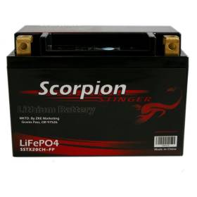Scorpion Stinger SSTX20CH-FP Lithium Motorcycle Battery - 12v 507 CCA Lithium LiFePO4 Battery