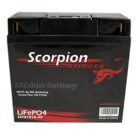 Scorpion Stinger SST51913-FP Lithium Motorcycle Battery - 12v 552 CCA Lithium LiFePo4 Battery