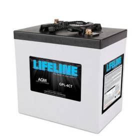 Lifeline 6v 220 AH Deep Cycle Sealed AGM Battery GPL-4CT