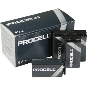 Duracell Procell 9v Professional Alkaline Battery 12 Pack - PC1604