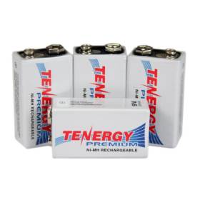 Tenergy Premium 9V 200 mAh NiMH Rechargeable Battery 4-Pack - 9V-10005x4