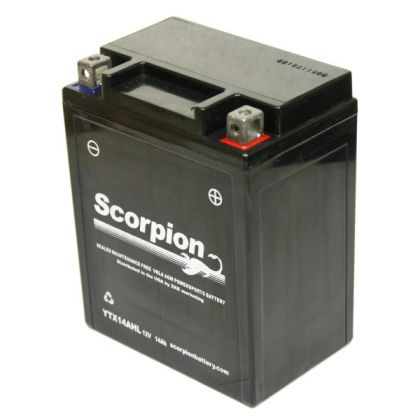 Sytx14ahl Bs Scorpion 12v 210 Cca Agm Atv Yamaha Motorcycle Battery
