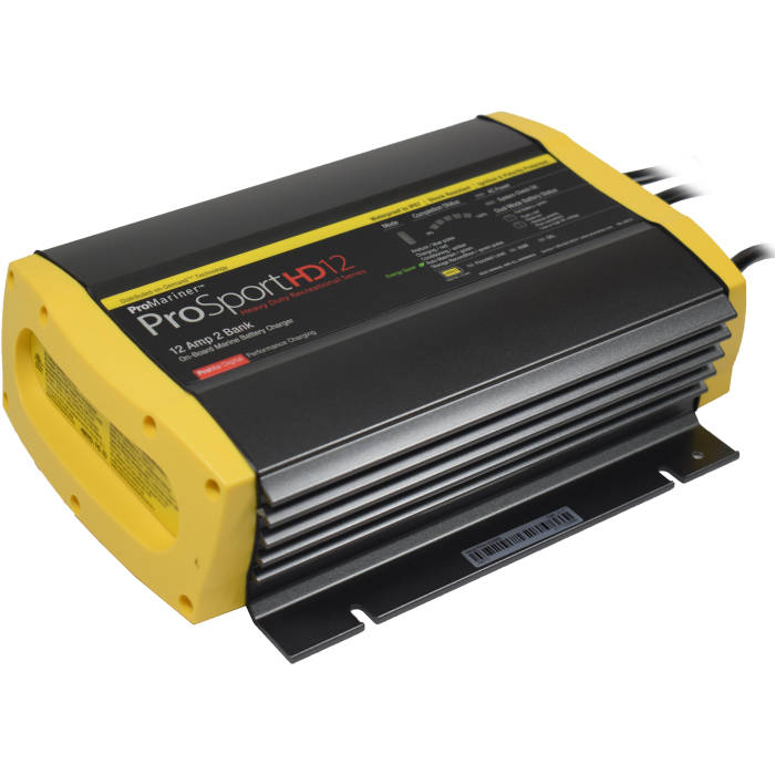 ProMariner ProSportHD12 12Amp 2Bank Marine Battery Charger