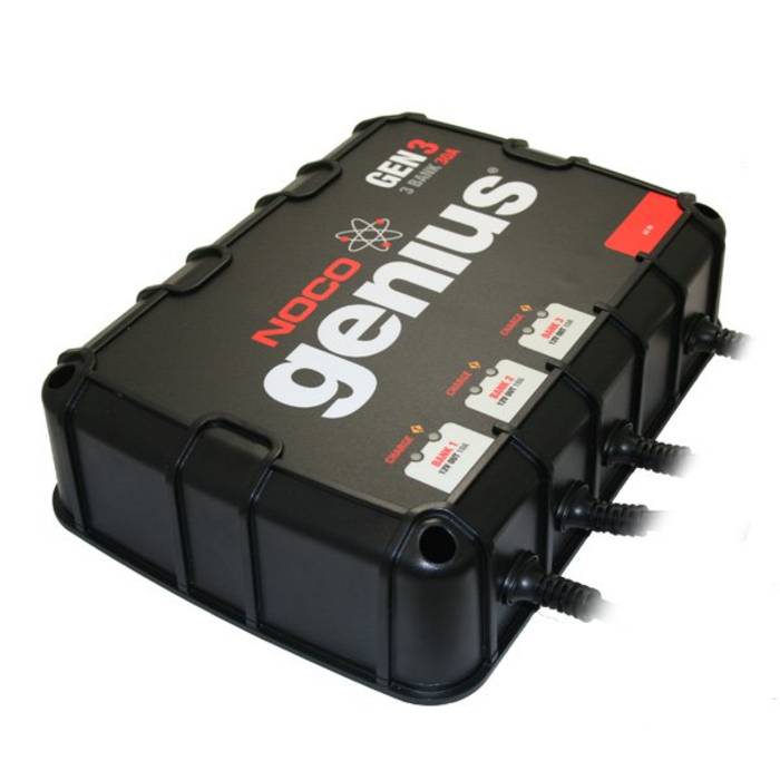 GEN3 NOCO Genius 12v 24v 36v 30 Amp OnBoard 3Bank Marine Battery