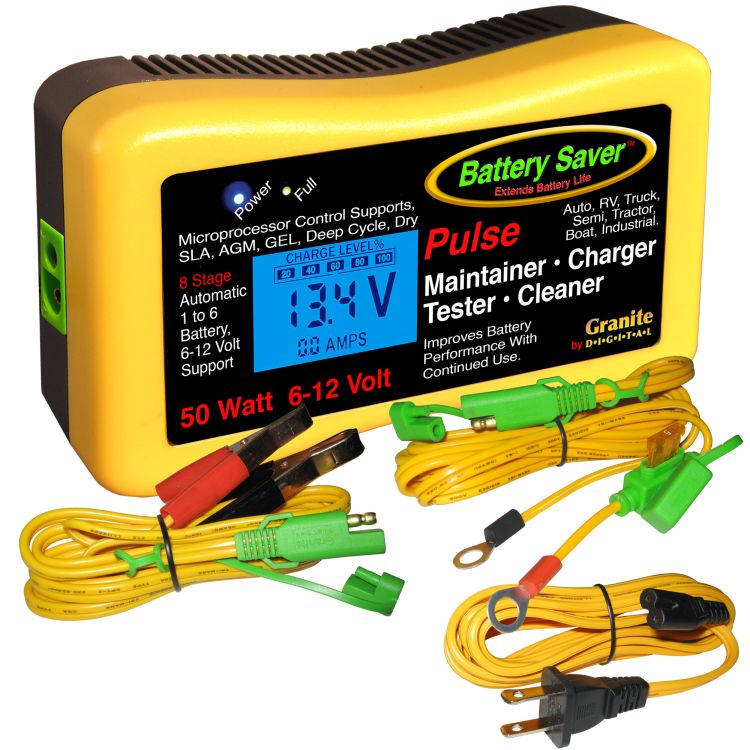 2365LCD Battery Saver 6v 12v 50 Watt (4.17A) Maintainer, Pulse