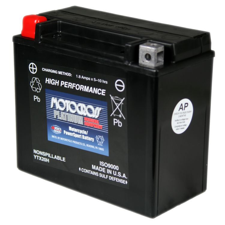 YTX20H-BS Battery | Yuasa Motocross 12 Volt Motorcycle Batteries