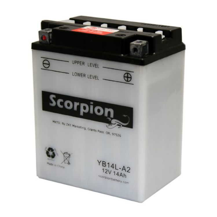 YB14L-A2 Battery | Scorpion 12 Volt Motorcycle Batteries