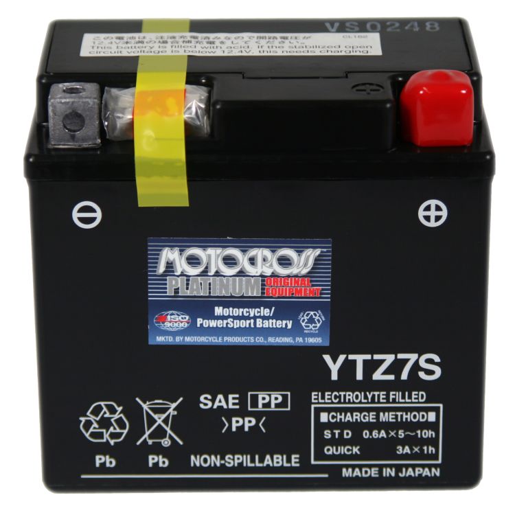 12v Motorcycle Battery Size Chart