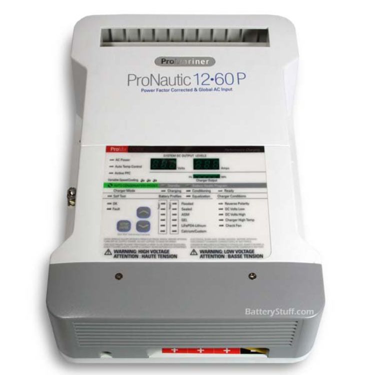 ProMariner 63160 ProNautic 1260P 60 Amp 3Bank Battery Charger