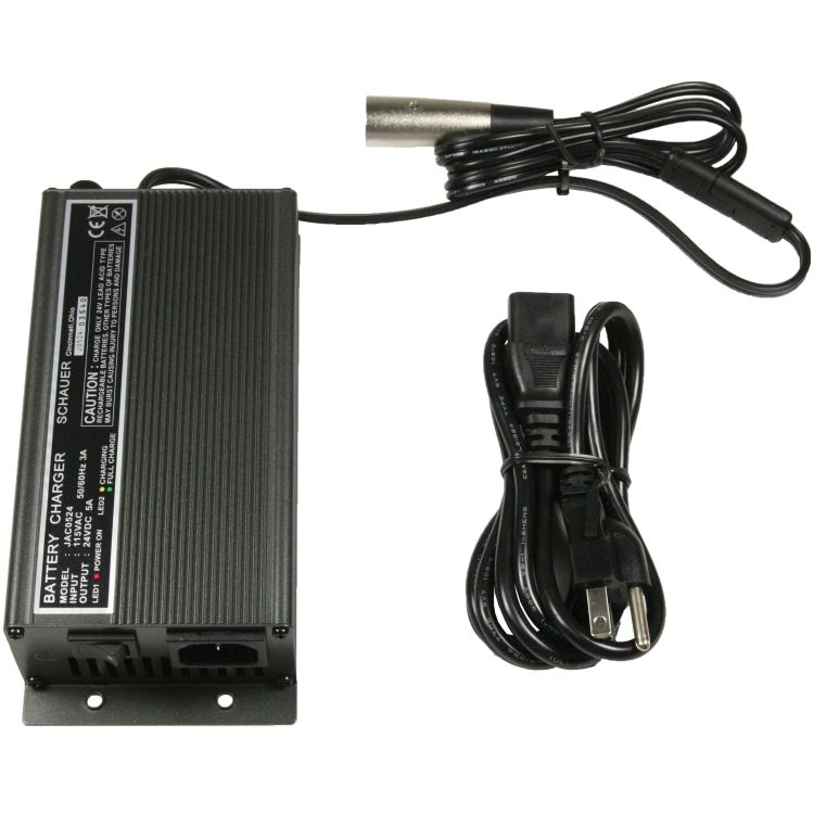 Schauer Charge Master JAC0524-XLR 24v 5 Amp Mobility Charger