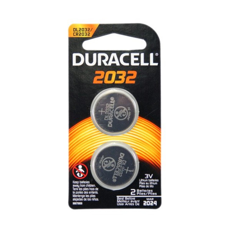 DL2032B2PK  Duracell Duralock CR2032 Battery (2-Pack)