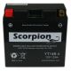 YT14B-4 Scorpion 12v 240 CCA Sealed AGM Motorcycle Battery
