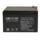 Universal 12v 15 AH Deep Cycle Sealed Lead Acid Battery F2 Terminal