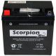 Scorpion YT9A Motorcycle Battery - 12v 120 CCA Sealed AGM Battery