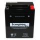 Scorpion YT12CL Motorcycle Battery - 12v 165 CCA Sealed AGM Battery