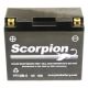 YT12B-4 Scorpion 12v 130 CCA Sealed AGM Motorcycle Battery