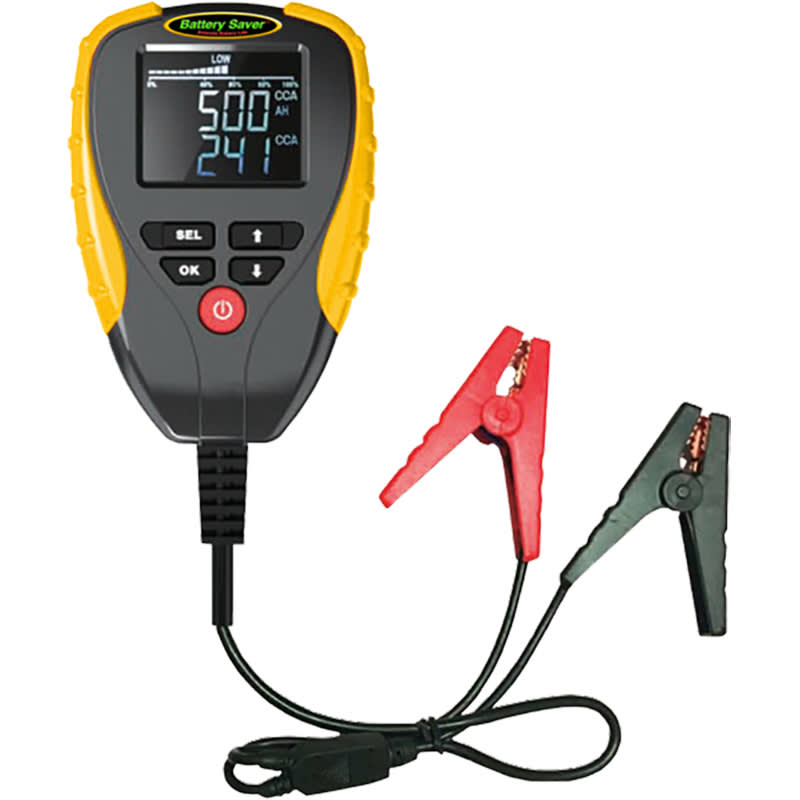 Battery Saver 12 Volt Clip-On Digital CCA & Voltage Battery Tester - 4342