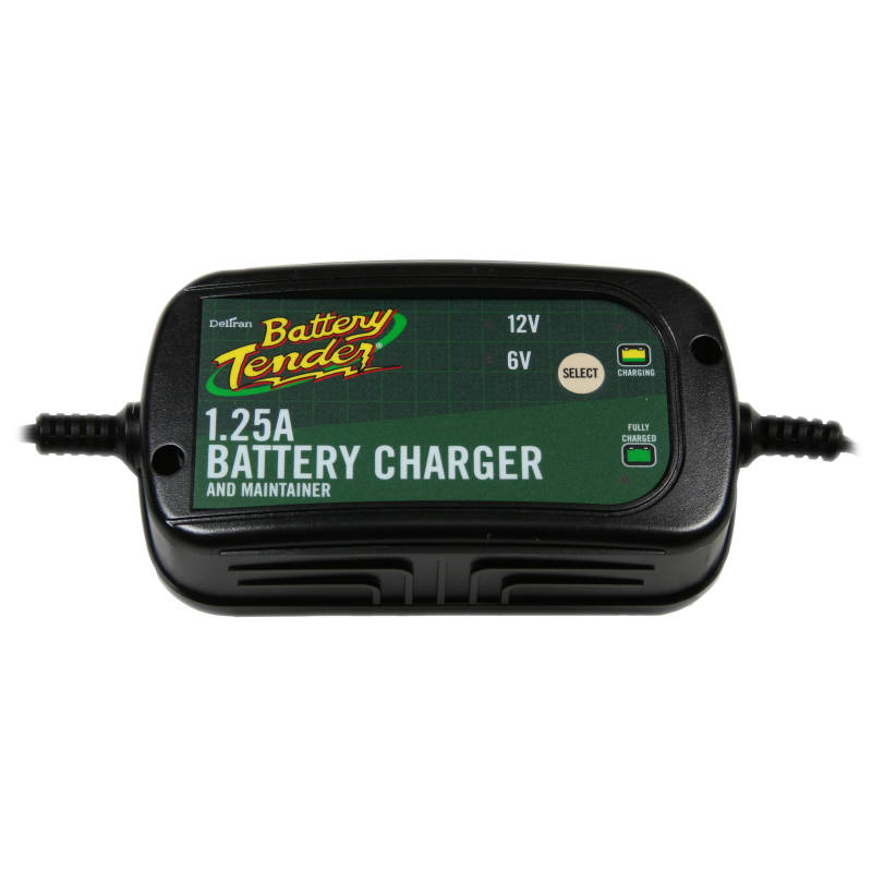 Battery Tender 022-0211-DL-WH | Battery Tender Plus 6V 12v 1.25 Amp High Efficiency Smart Charger by Deltran