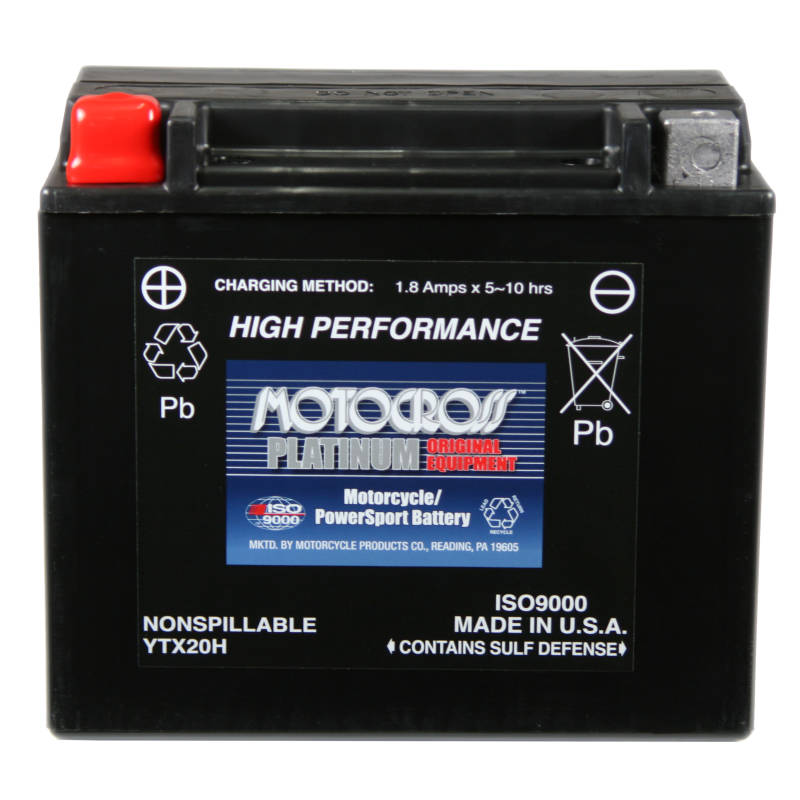 YTX20H-BS Motocross 12v 310 CCA Sealed AGM Motorcycle Battery