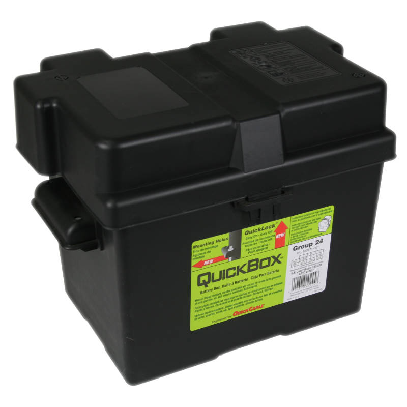 Group 24 Battery Box, with Easy Lock Lid