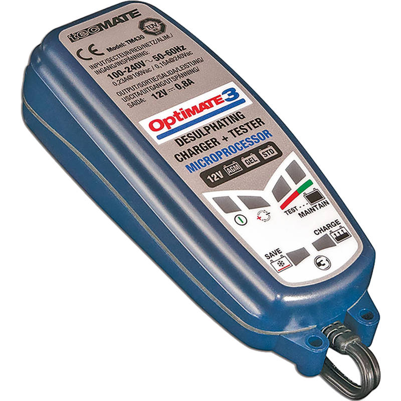 OptiMATE 3 12v 0.8 Amp 7-Step Battery Saving Charger-Tester-Maintainer