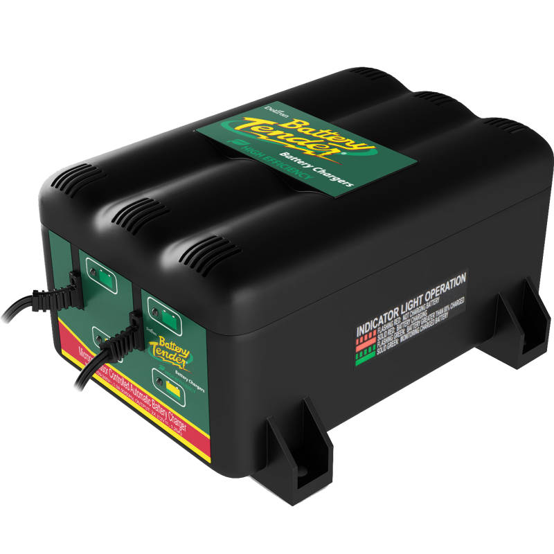 Battery Tender 022-0165-DL-WH | Battery Tender 12v 1.25 Amp 2-Bank Automatic Smart Charger by Deltran