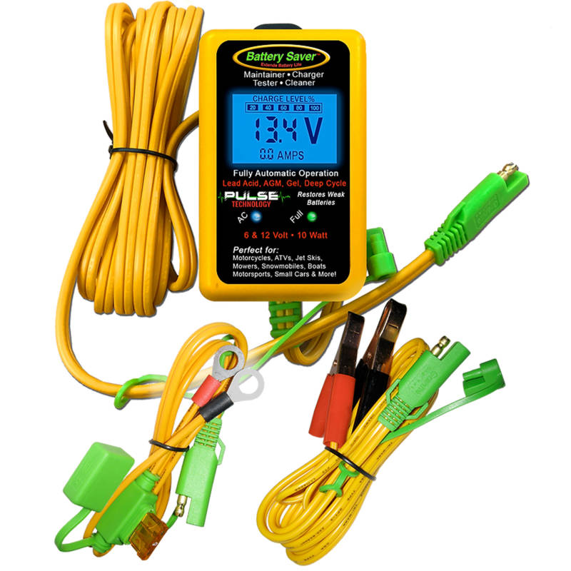 Battery Saver 1000: 6v 12v 10 Watt Maintainer, Pulse Cleaner & Tester